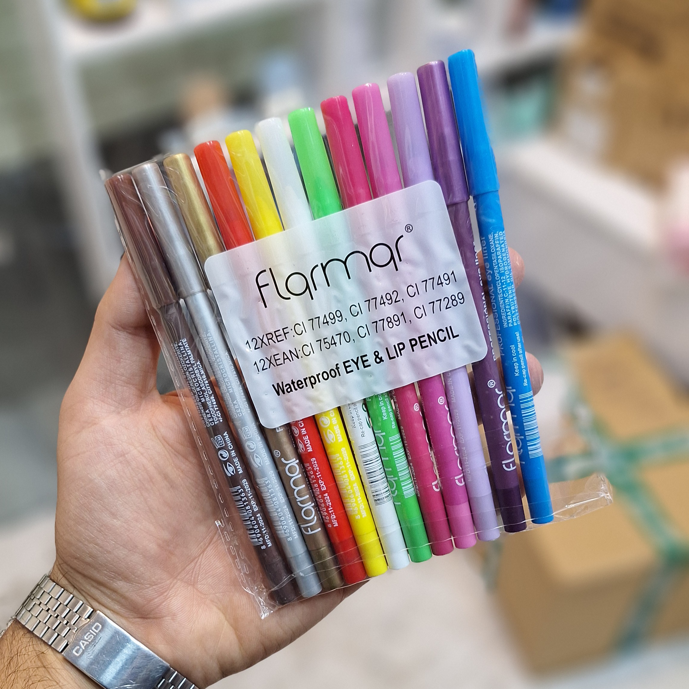 مداد چشم شمعی رنگی فلورمار Flormar