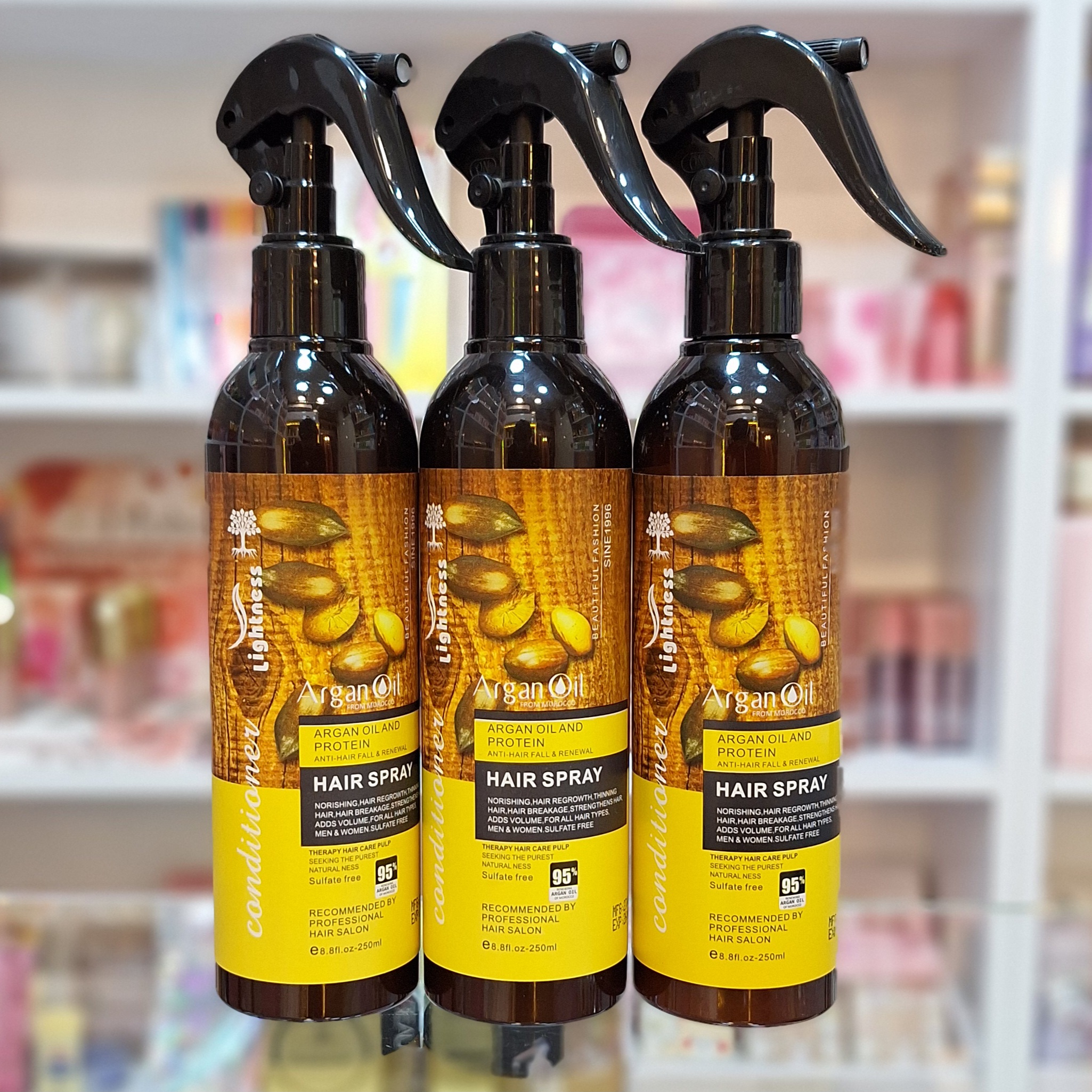 اسپری دوفاز مو حاوی روغن آرگان لایتنس 250 میل