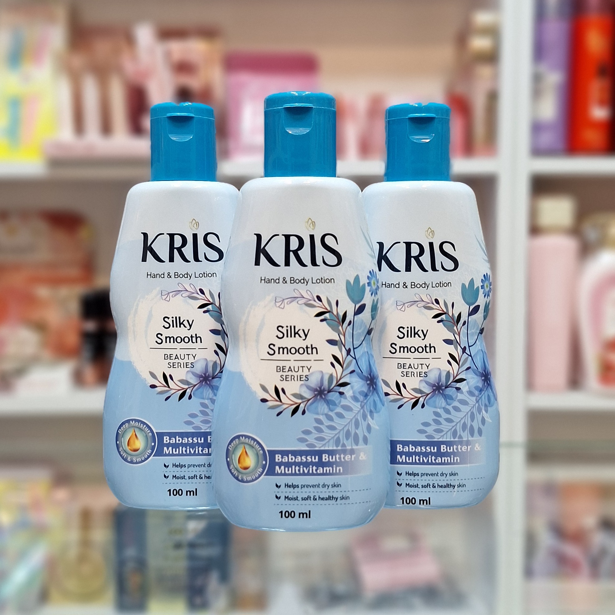 لوسیون دست و بدن کره باباسو و مولتی ویتامین کریس 100 میل