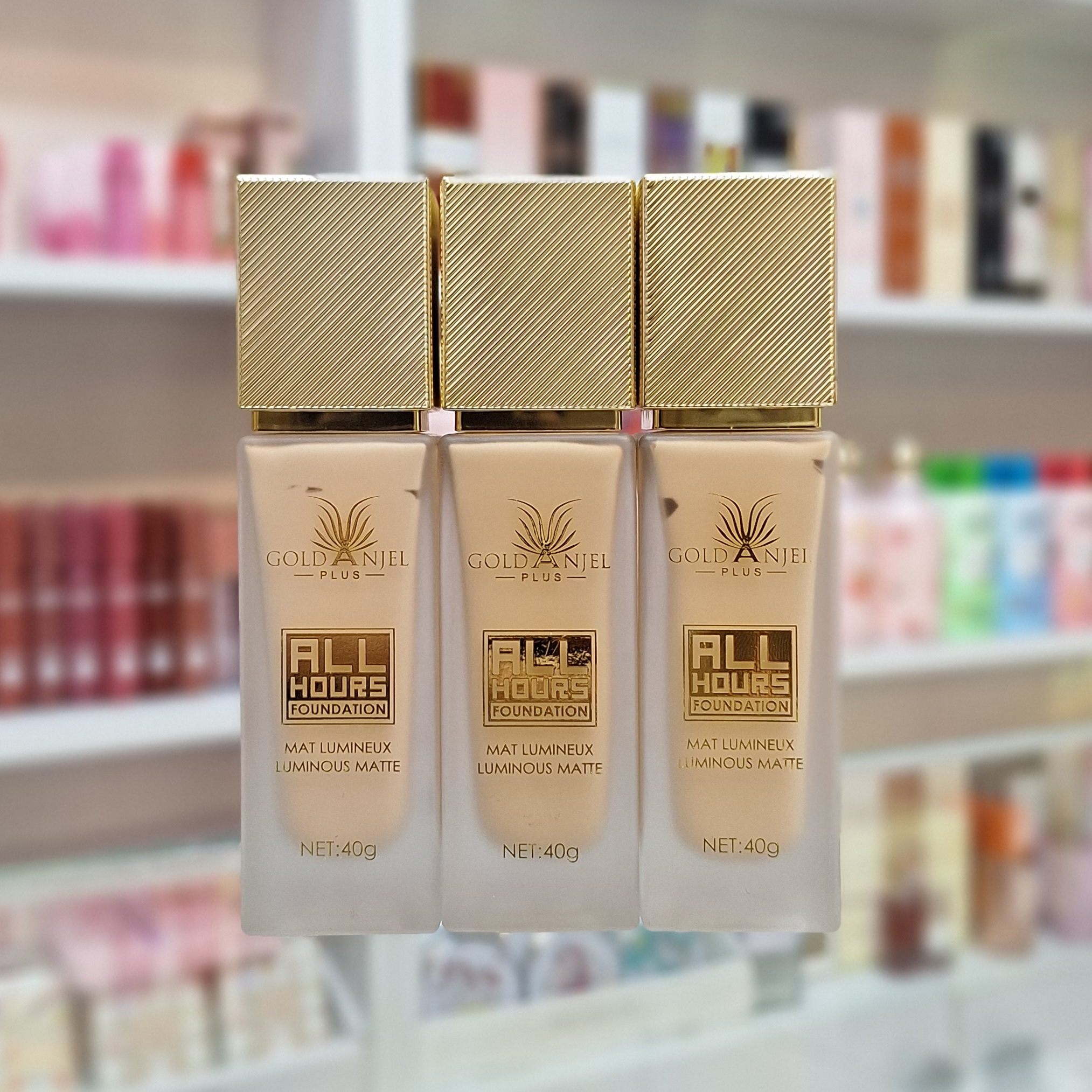 کرم پودر مات شیشه ای گلدآنجل Gold Anjel