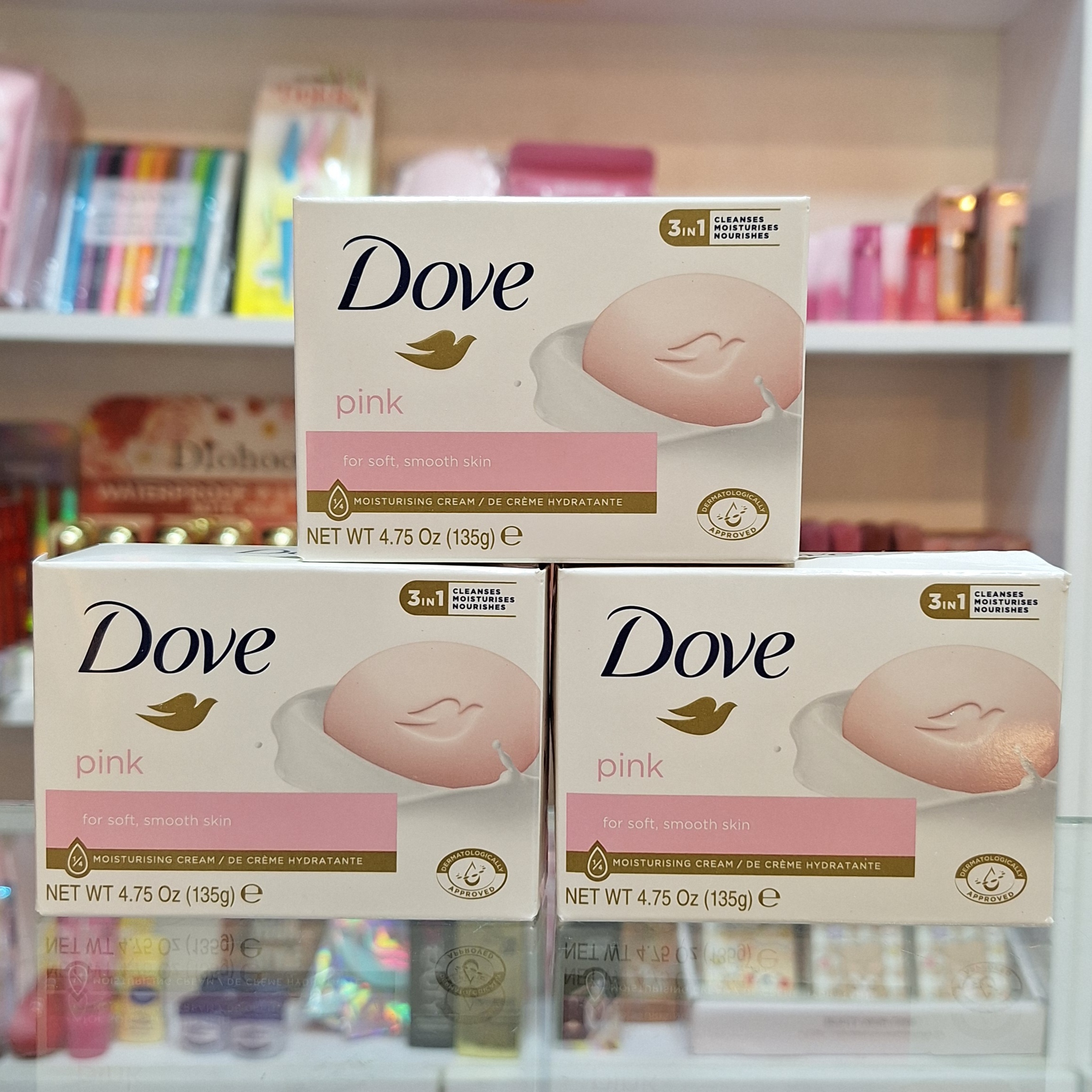 صابون داو صورتی 135 گرم