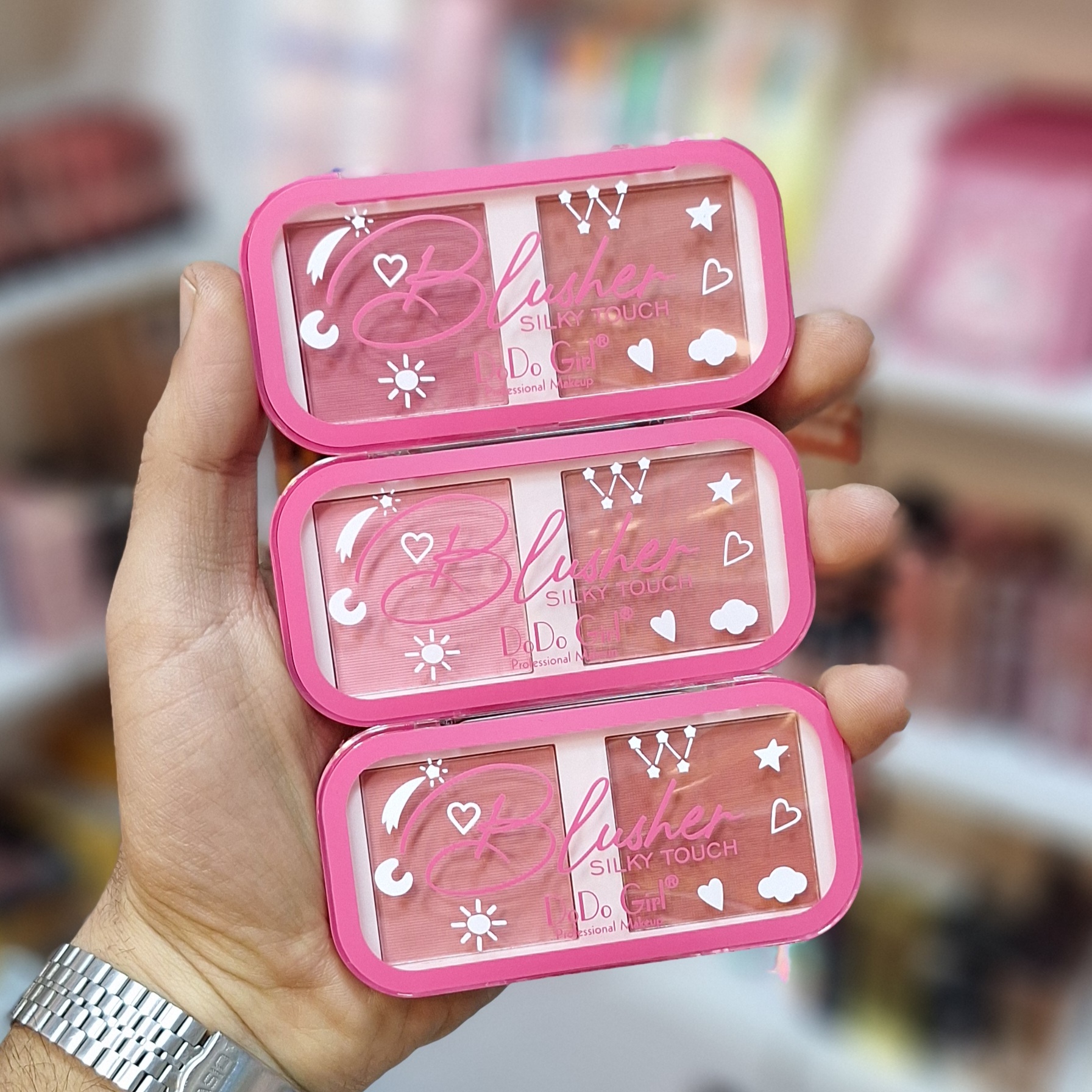 رژگونه ابریشمی دو رنگ دودوگرل DoDo Girl