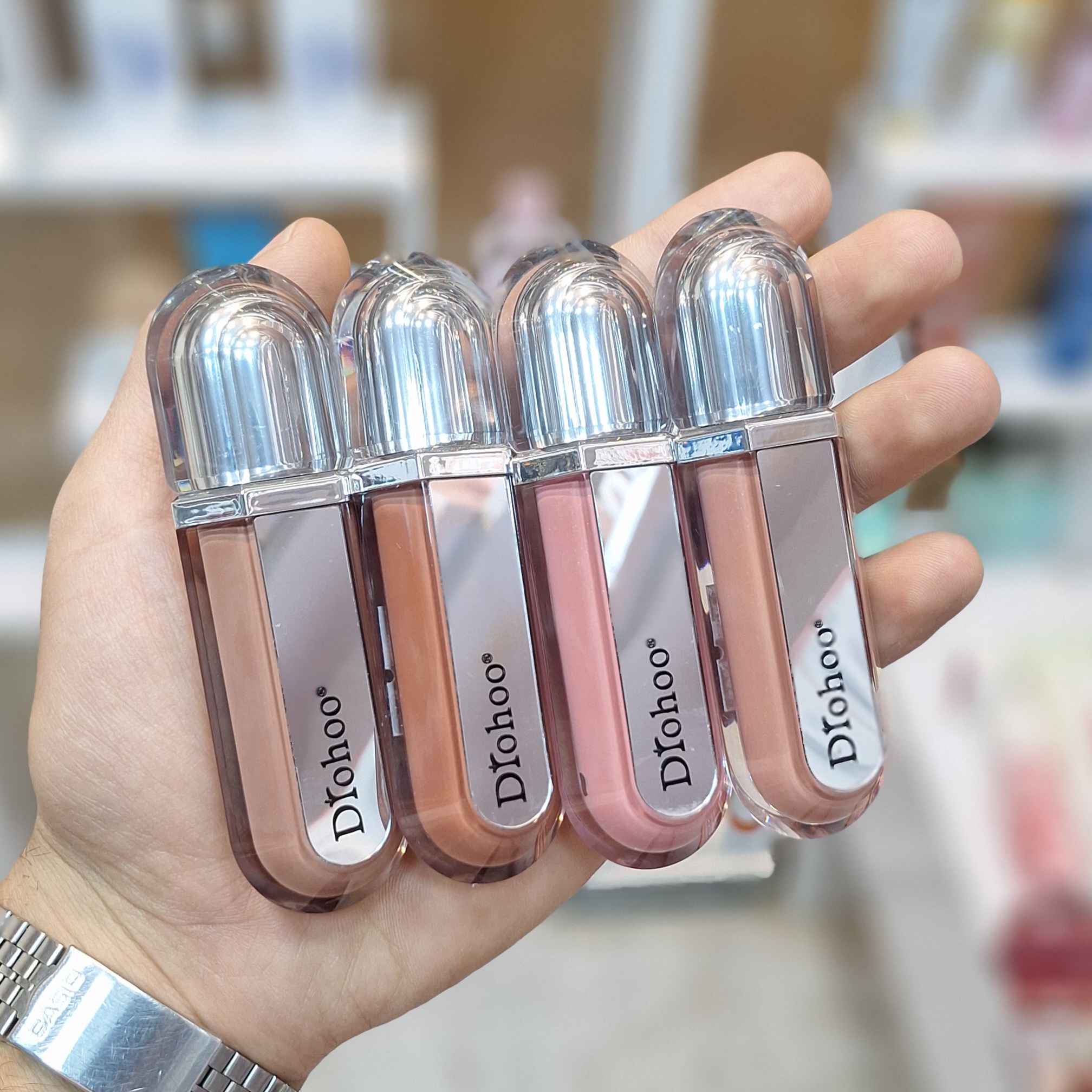 لیپ گلاس آینه دار طرح کیکو دورهو Drohoo