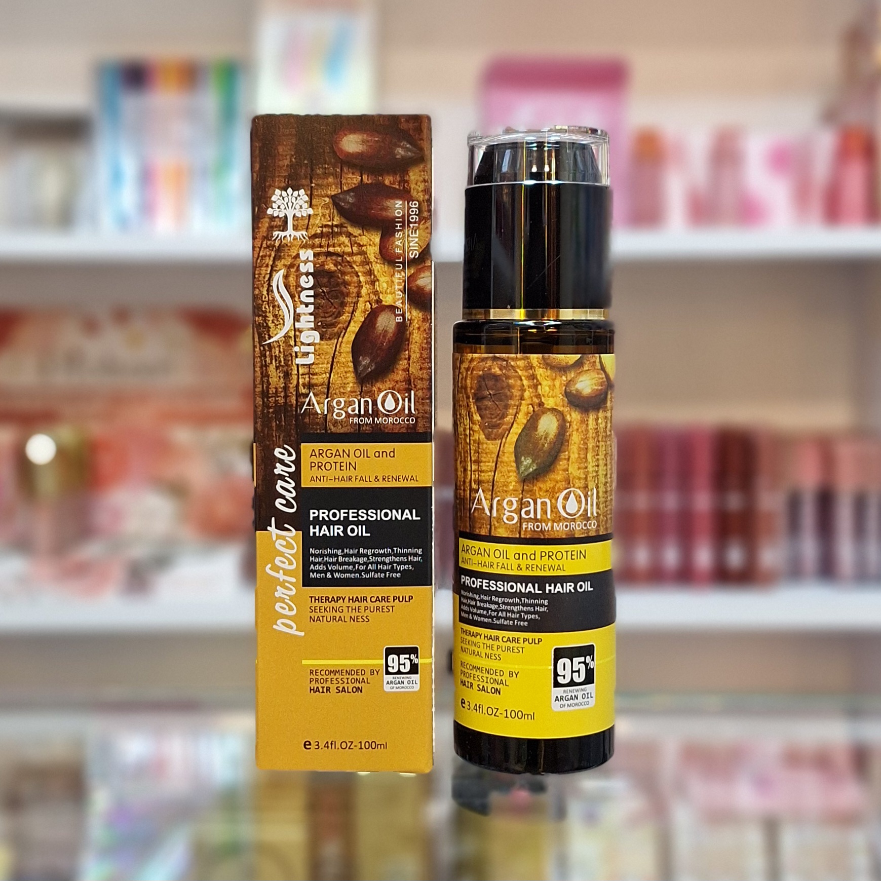 روغن مو آرگان لایتنس 100 میل